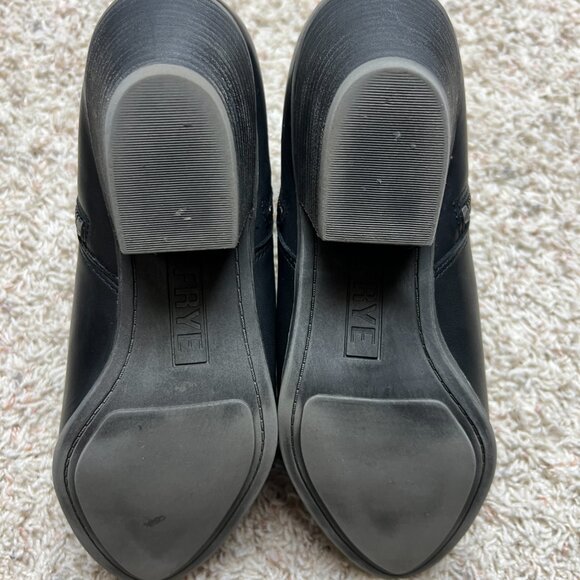 Frye Judith Black Leather Ankle Boots – Size 10M - Picture 9 of 13